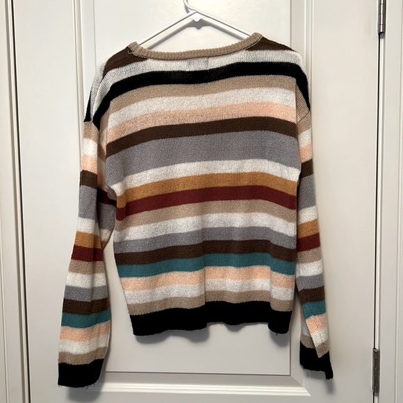 Multi-colored stripe sweater. - Picture 3 of 3